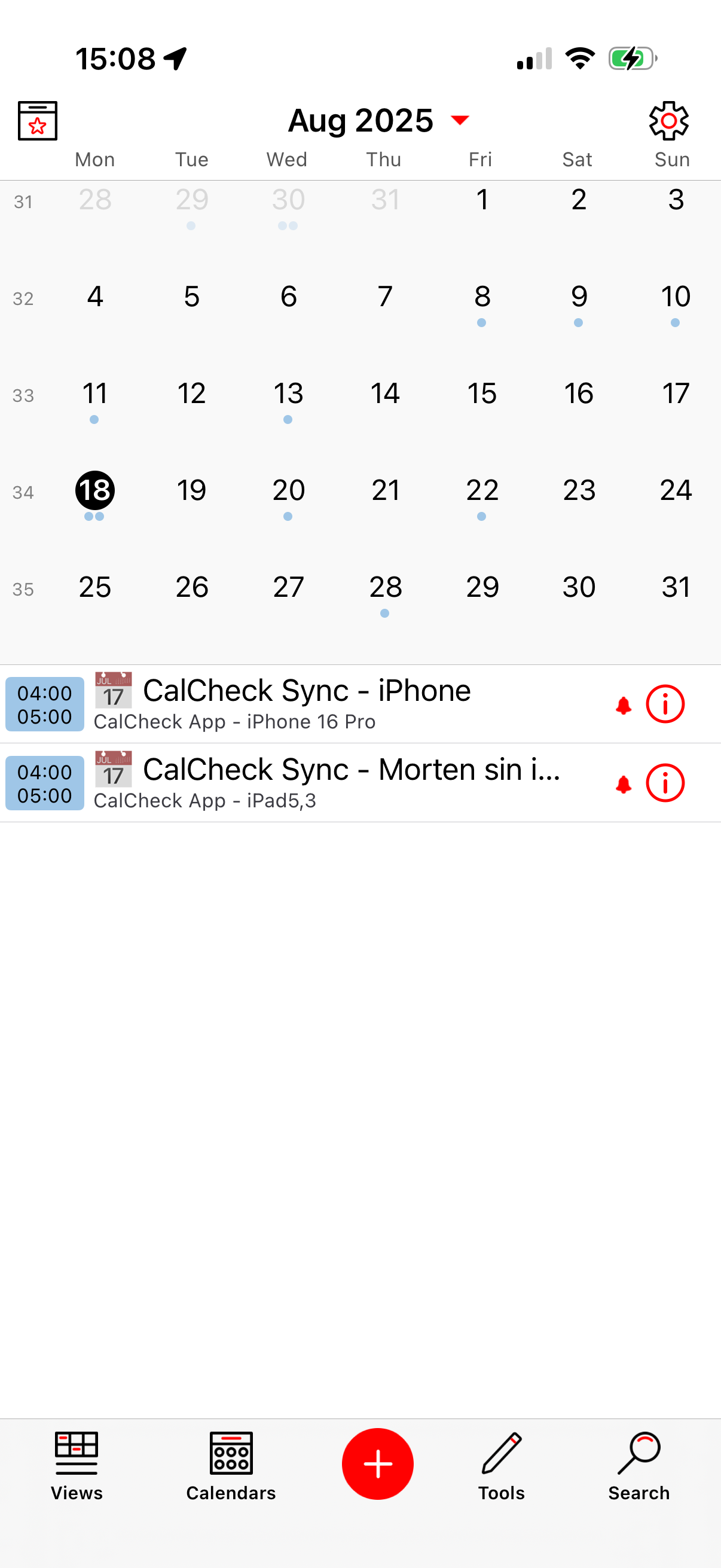 CalCheck Screenshot 2