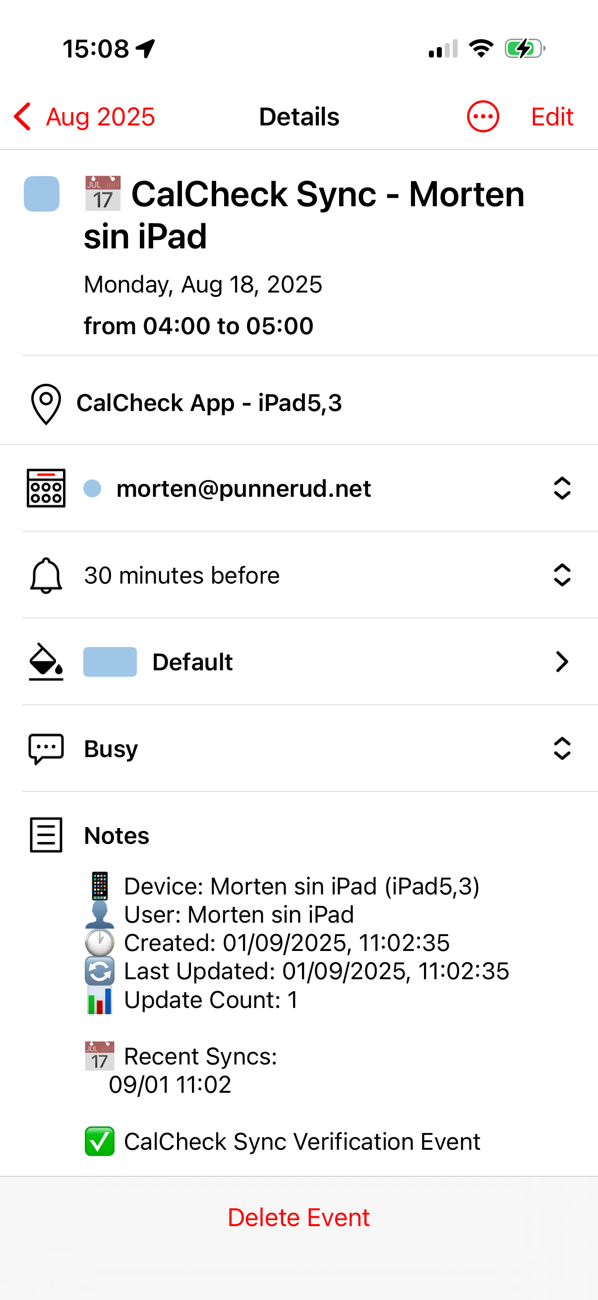 CalCheck Screenshot 4